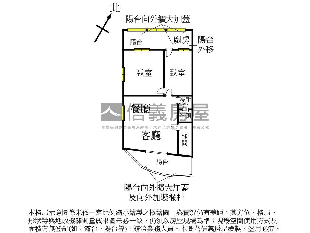 捷運邊間採光公寓黃金二樓房屋室內格局與周邊環境