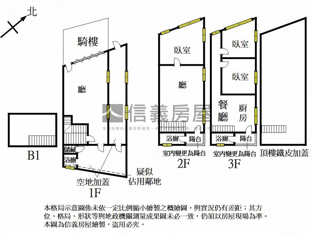 近三多商圈邊間正路透天房屋室內格局與周邊環境