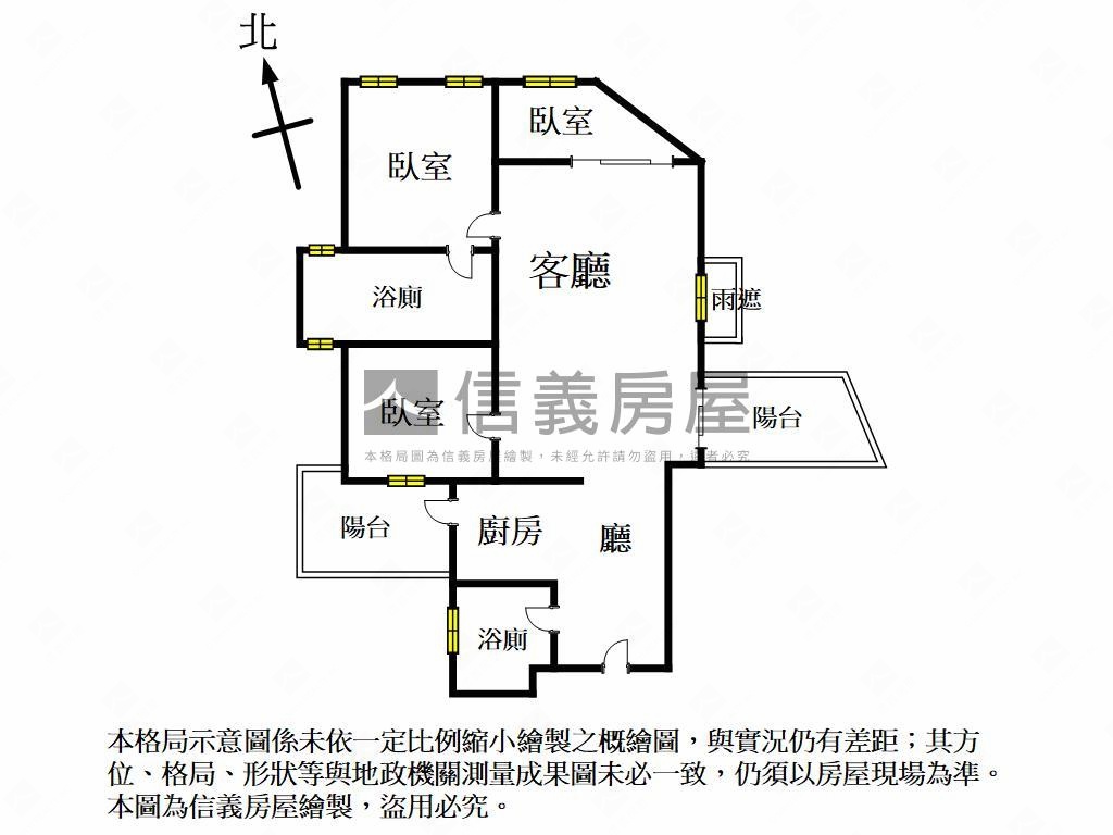 華尚ＤＥＡＲ三房雙車位房屋室內格局與周邊環境