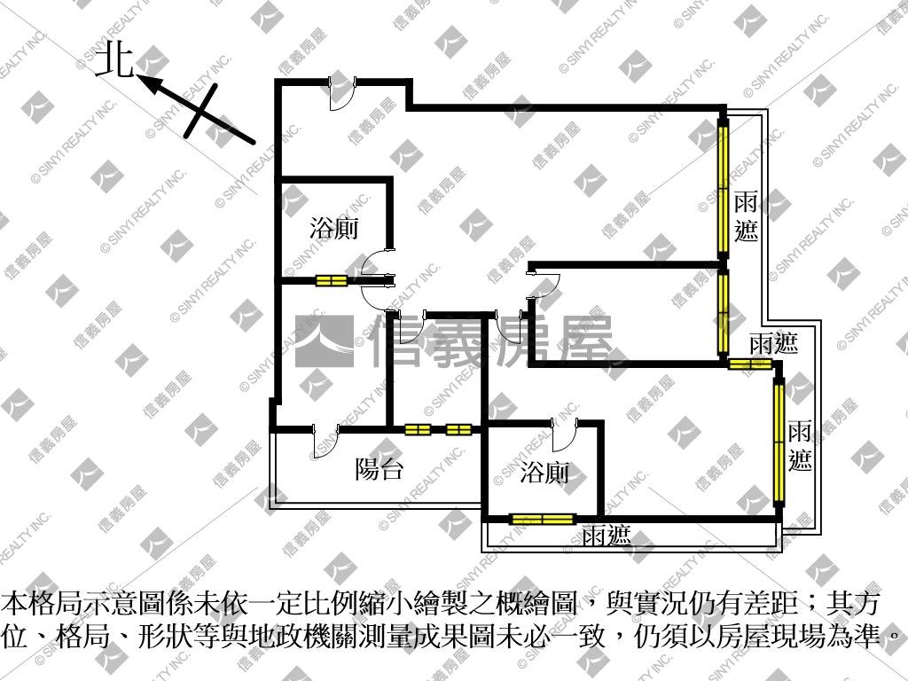 副都心捷運朝南大器裝潢房屋室內格局與周邊環境