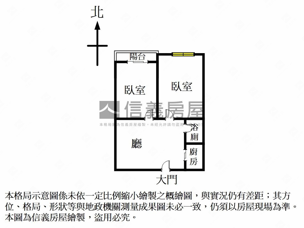 漢宮前棟新穎兩房房屋室內格局與周邊環境