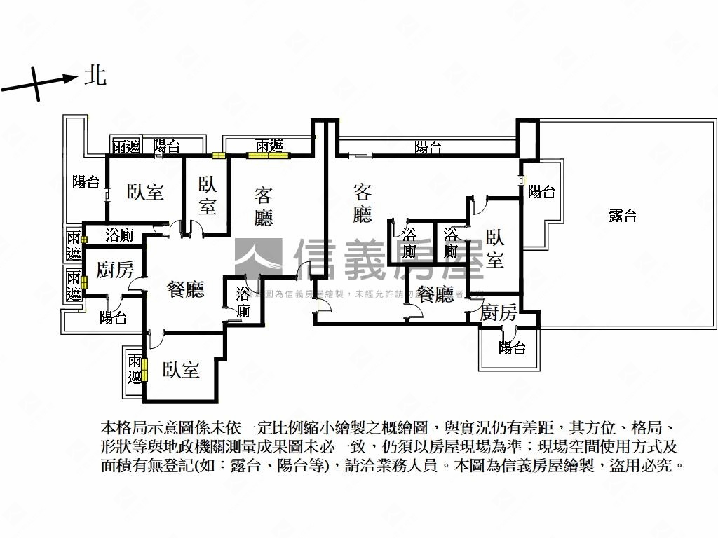 天母名宅景觀露台大戶房屋室內格局與周邊環境