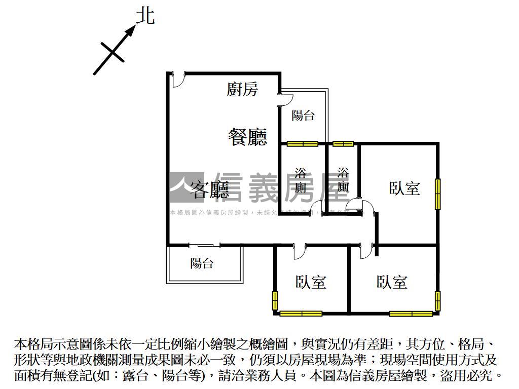 鼎泰中城☆三房平車房屋室內格局與周邊環境