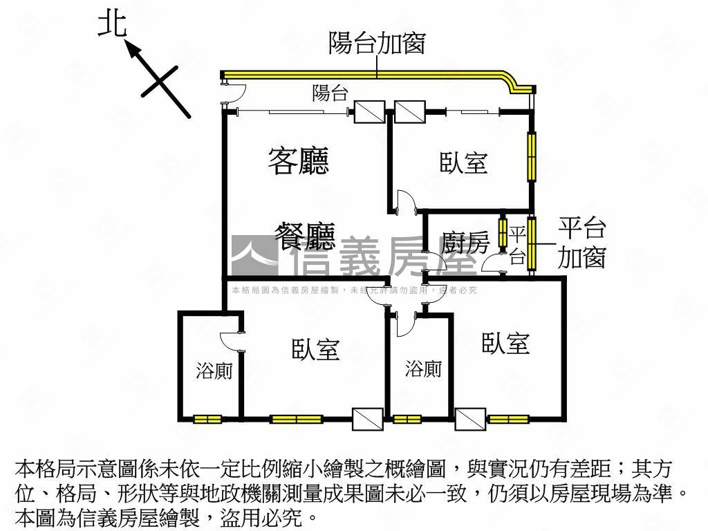 專任．櫻花大坪數三房平車房屋室內格局與周邊環境