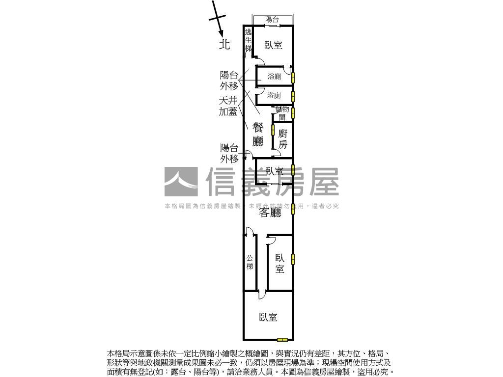 士林夜市商三土持大大邊間房屋室內格局與周邊環境