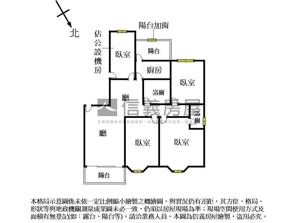 【誠售】大直樹海臻品３房房屋室內格局與周邊環境