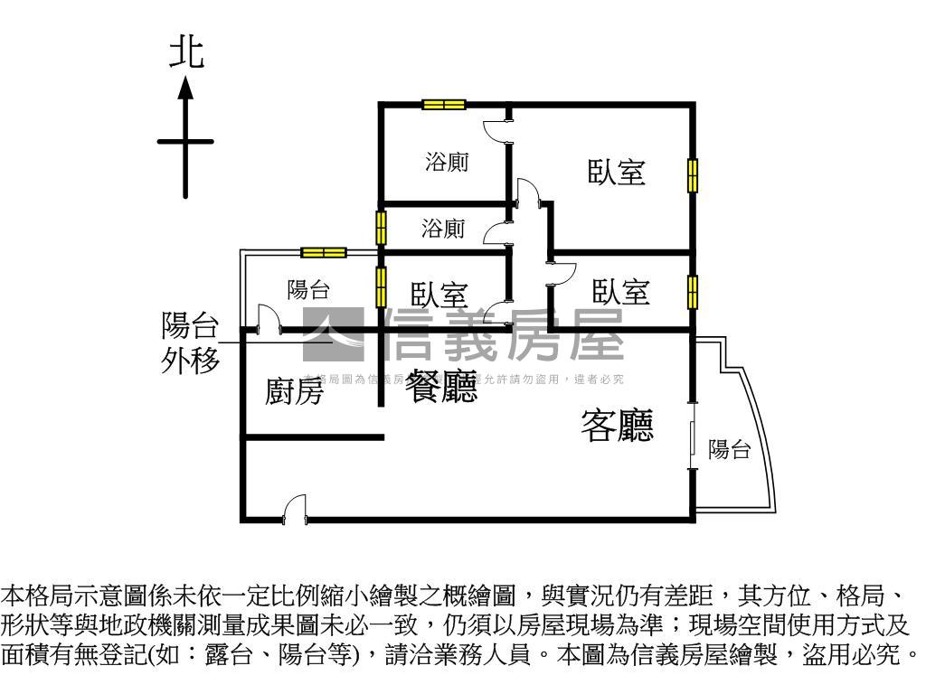惠宇朗庭高樓三房視野戶房屋室內格局與周邊環境