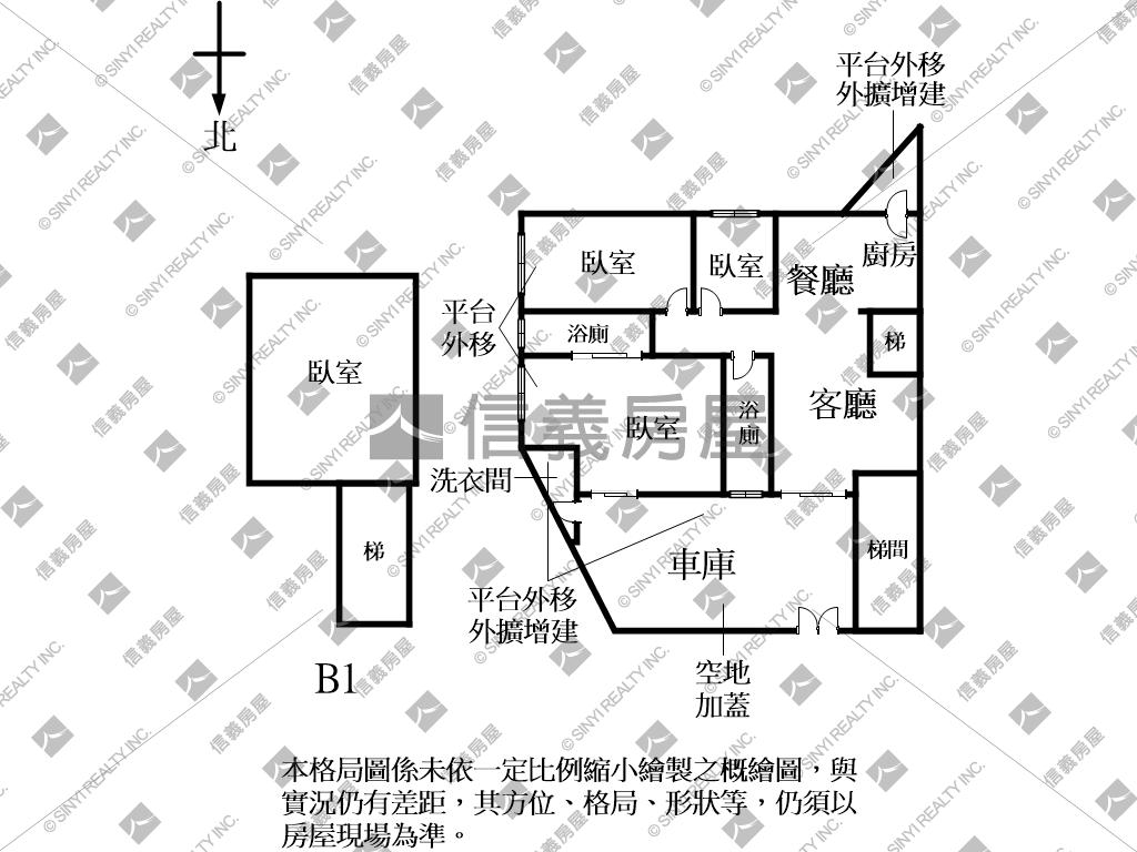 敦南邊間三角窗面寬一樓房屋室內格局與周邊環境