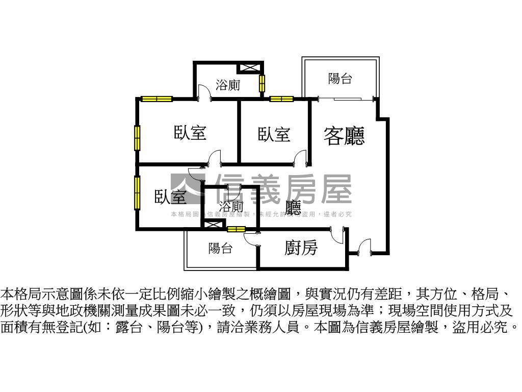 富宇德川Ａ棟５樓房屋室內格局與周邊環境