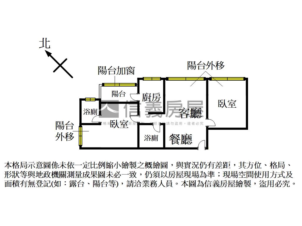 美樂地日系北歐風兩房雙衛房屋室內格局與周邊環境