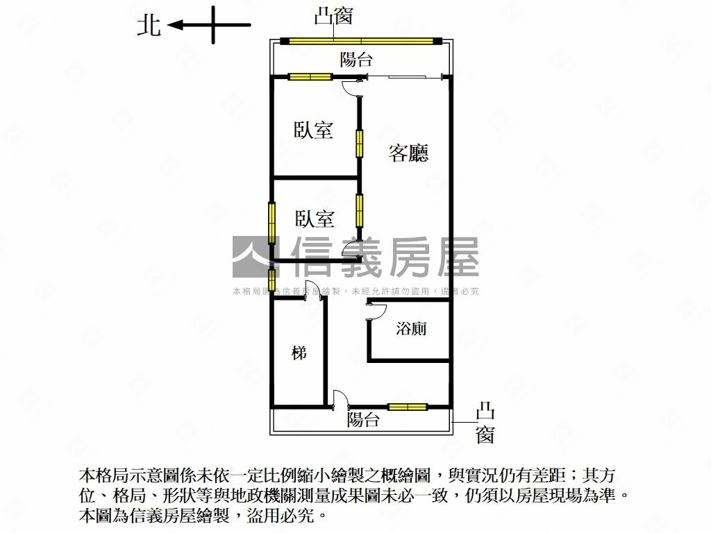 近捷運２樓邊間美屋房屋室內格局與周邊環境
