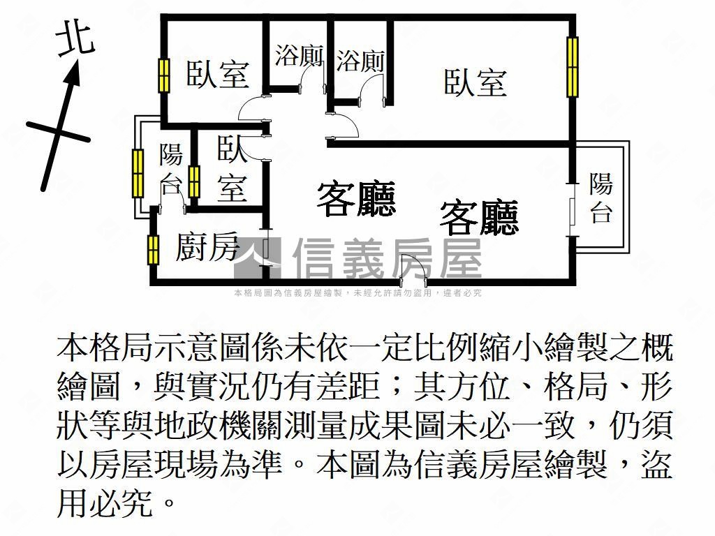 專任＊花田囍市三房車位房屋室內格局與周邊環境