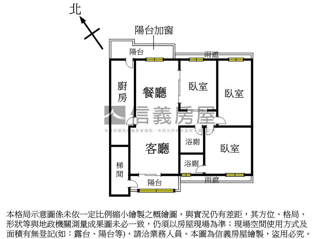 內湖３房．舒心３樓房屋室內格局與周邊環境