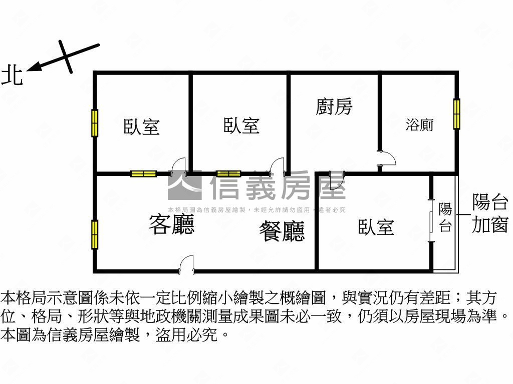 專任近ＳＯＧＯ百貨三房房屋室內格局與周邊環境