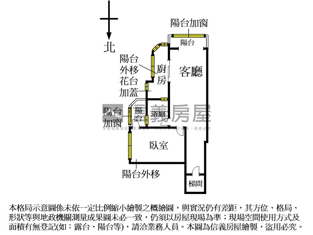 京采大套房房屋室內格局與周邊環境