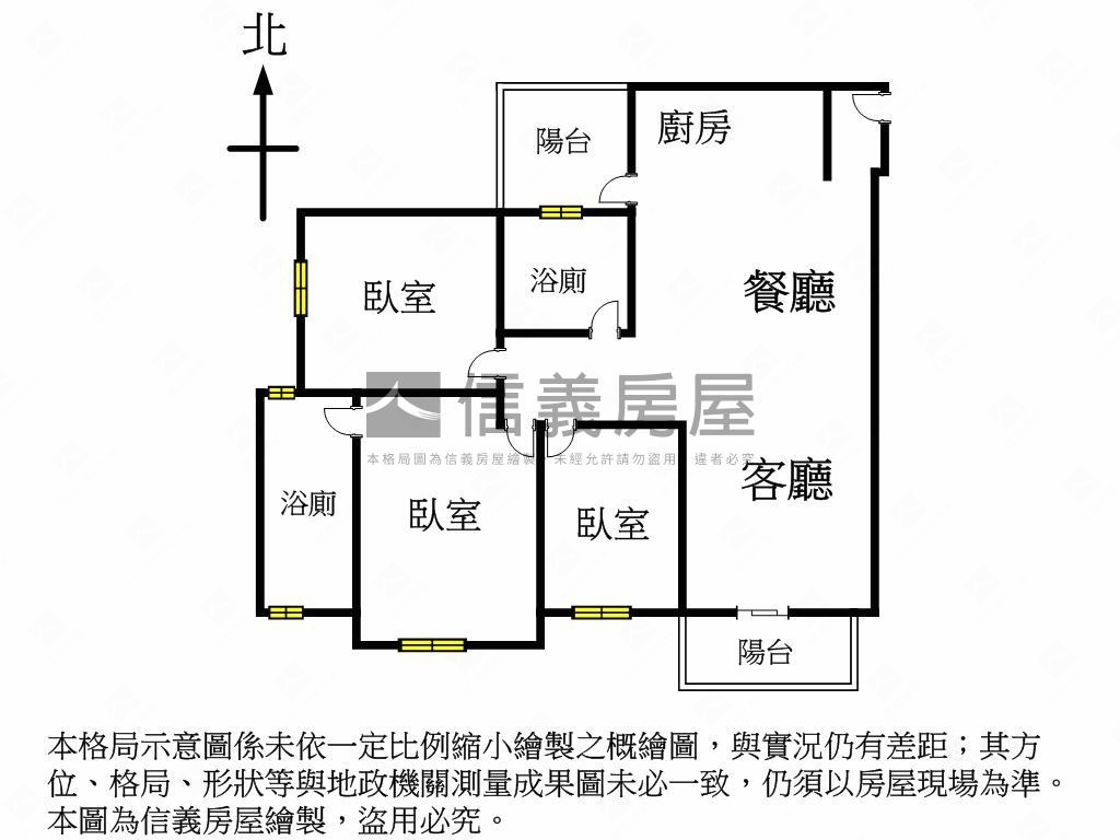 佳茂６９６２美三房附車位房屋室內格局與周邊環境
