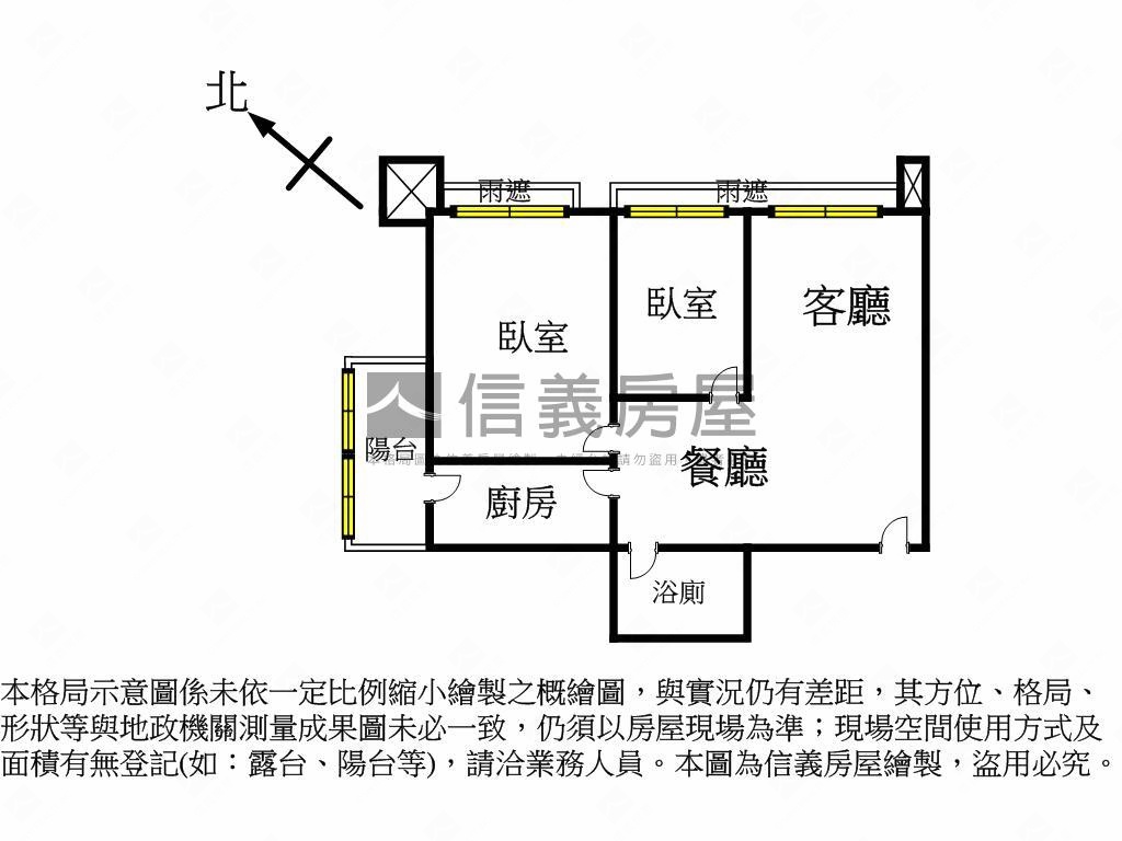 南方之星☆亮麗邊間２房房屋室內格局與周邊環境