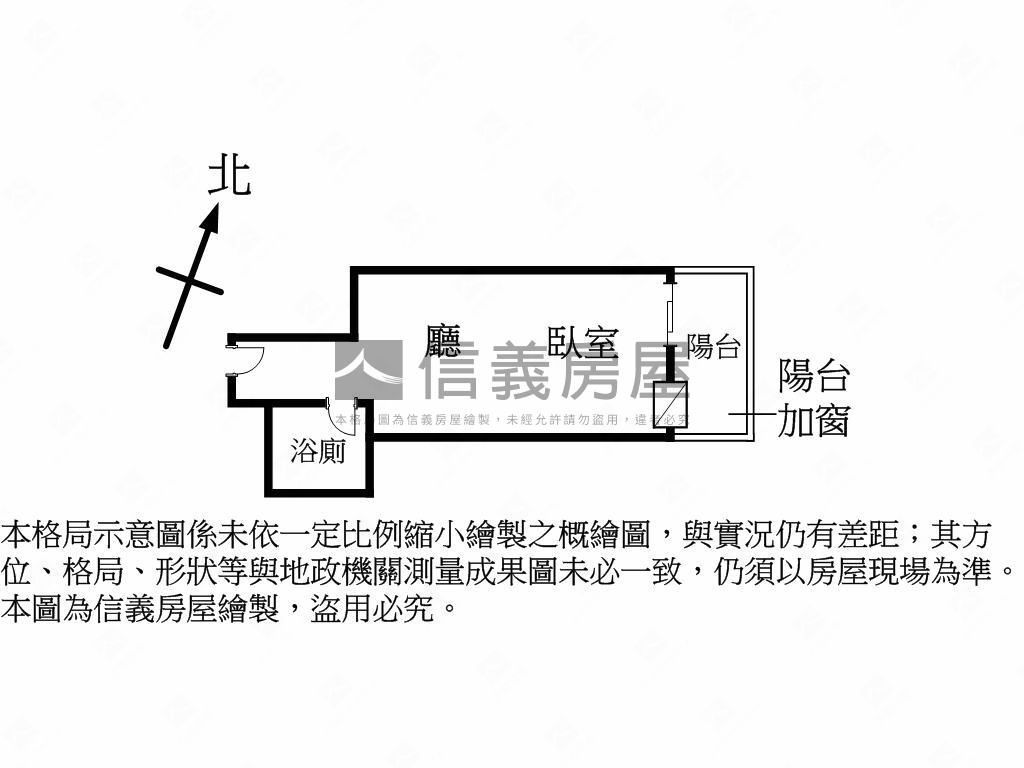專任西區城市經典陽台套房房屋室內格局與周邊環境