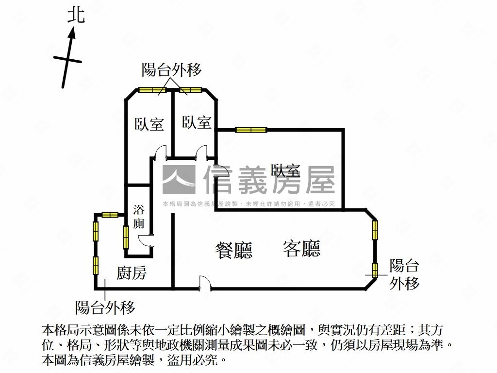☆萬大水岸邊間採光三房房屋室內格局與周邊環境