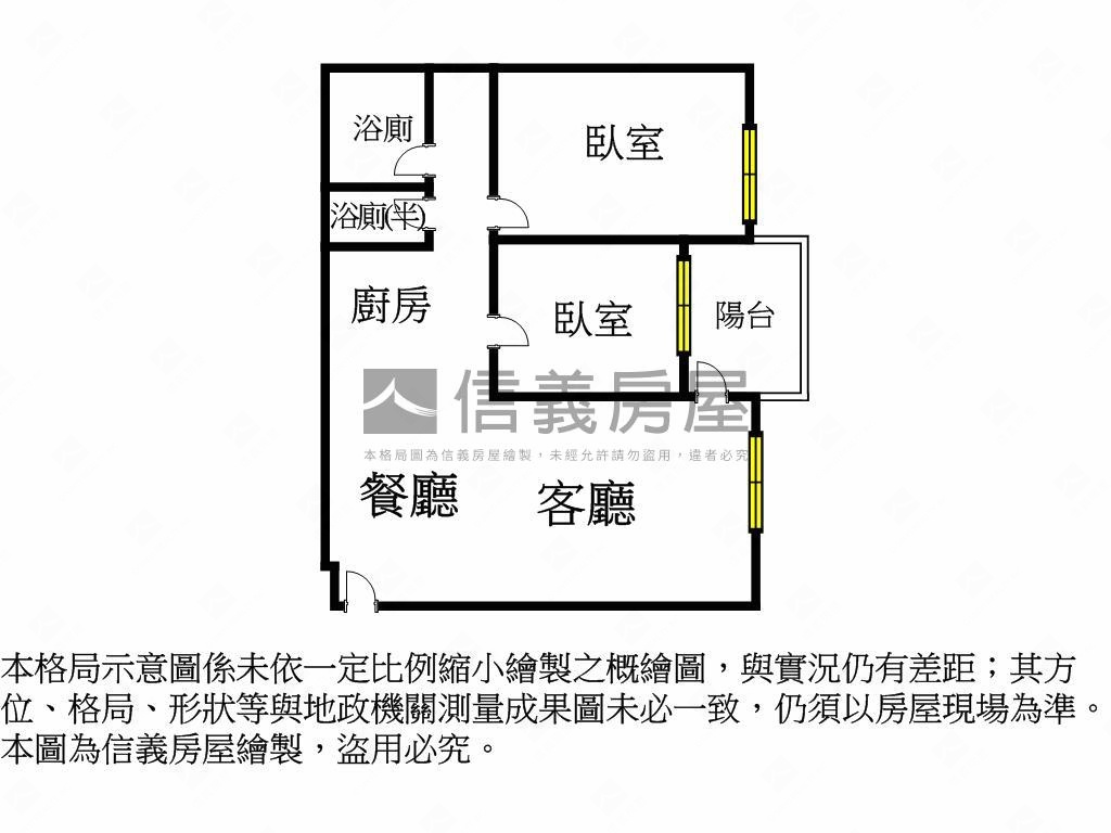 聯上康橋溫馨２房平車房屋室內格局與周邊環境