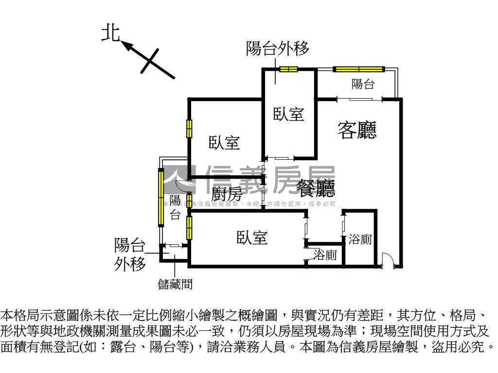 捷運～竹林路絕美３房房屋室內格局與周邊環境