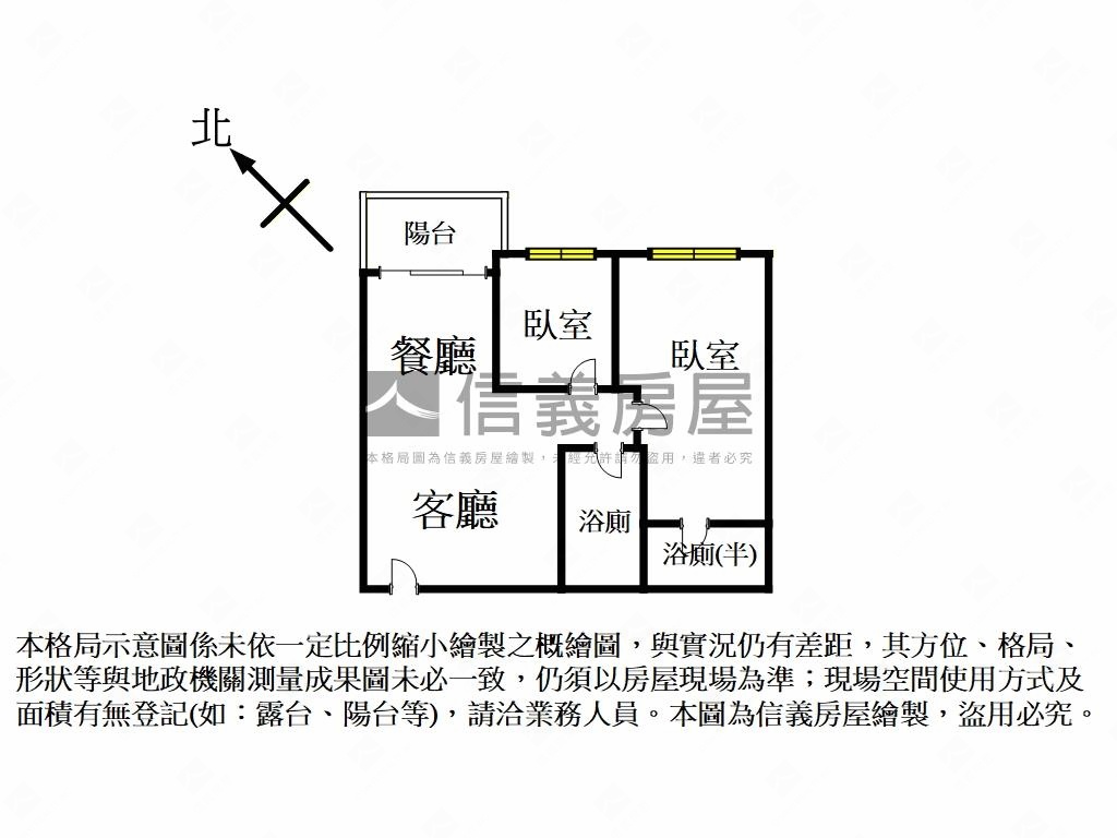 築禾忠孝苑二房平面車位房屋室內格局與周邊環境