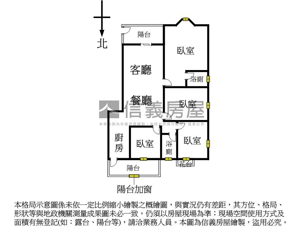 亞熱帶質感四房美宅房屋室內格局與周邊環境