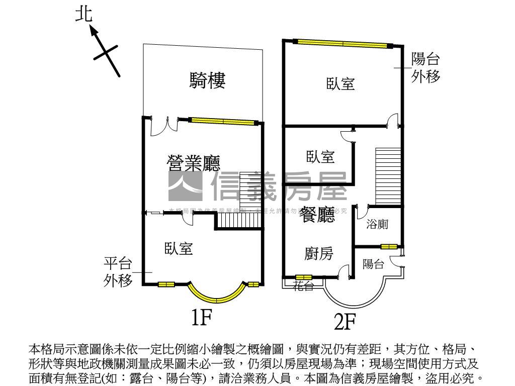 西屯路三段顯眼店面房屋室內格局與周邊環境