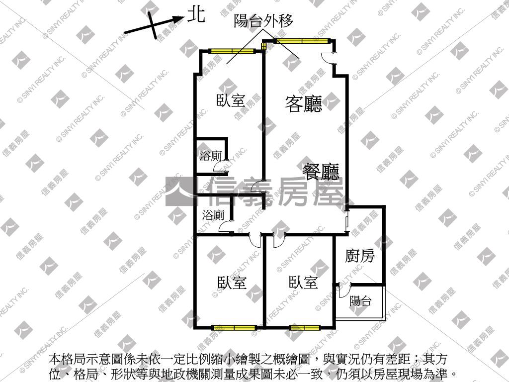 非常台北翡翠３房房屋室內格局與周邊環境