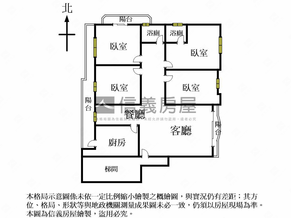 興大大坪數四房附車位房屋室內格局與周邊環境