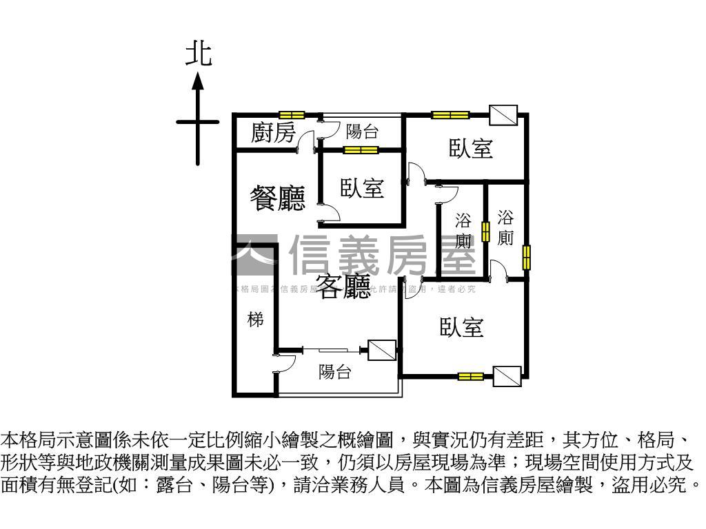 佳園路採光好美寓房屋室內格局與周邊環境