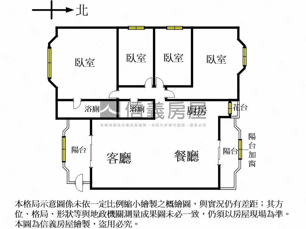 大器＊四房大空間奔跑吧房屋室內格局與周邊環境