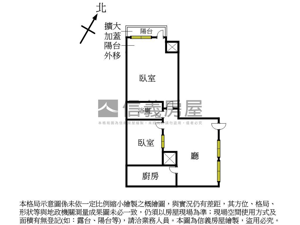 近捷運～小資電梯兩房房屋室內格局與周邊環境