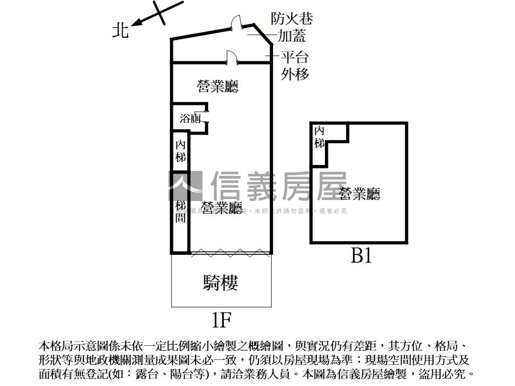 景安面寬黃金店面房屋室內格局與周邊環境