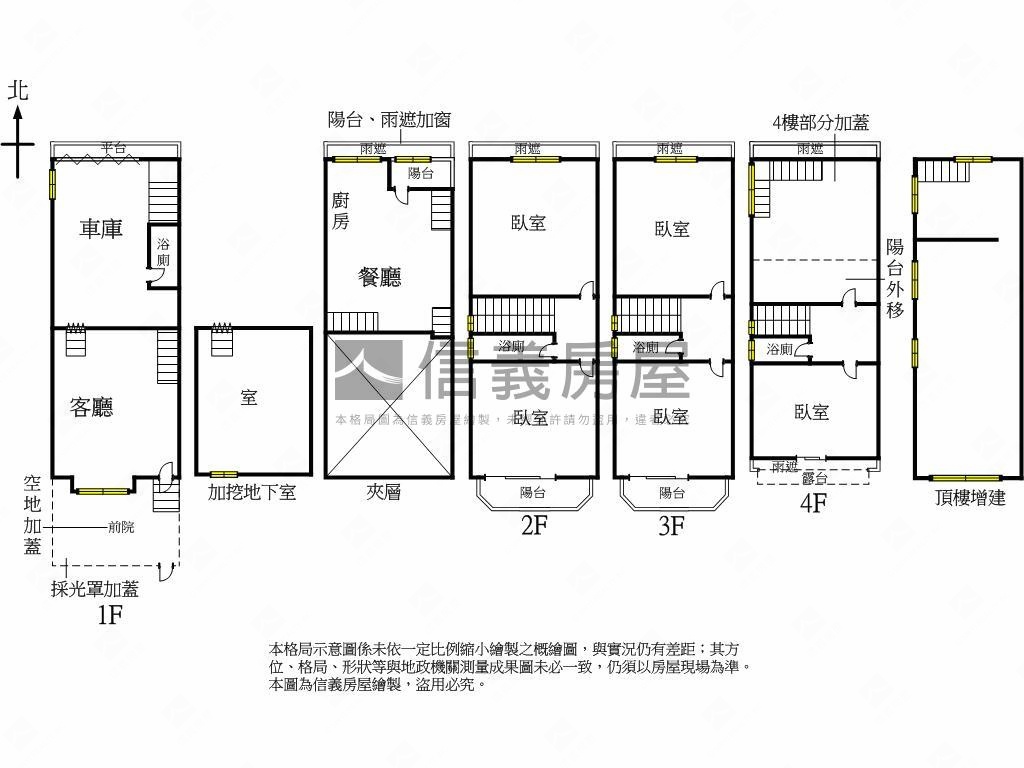 大雅邊間朝南透天房屋室內格局與周邊環境