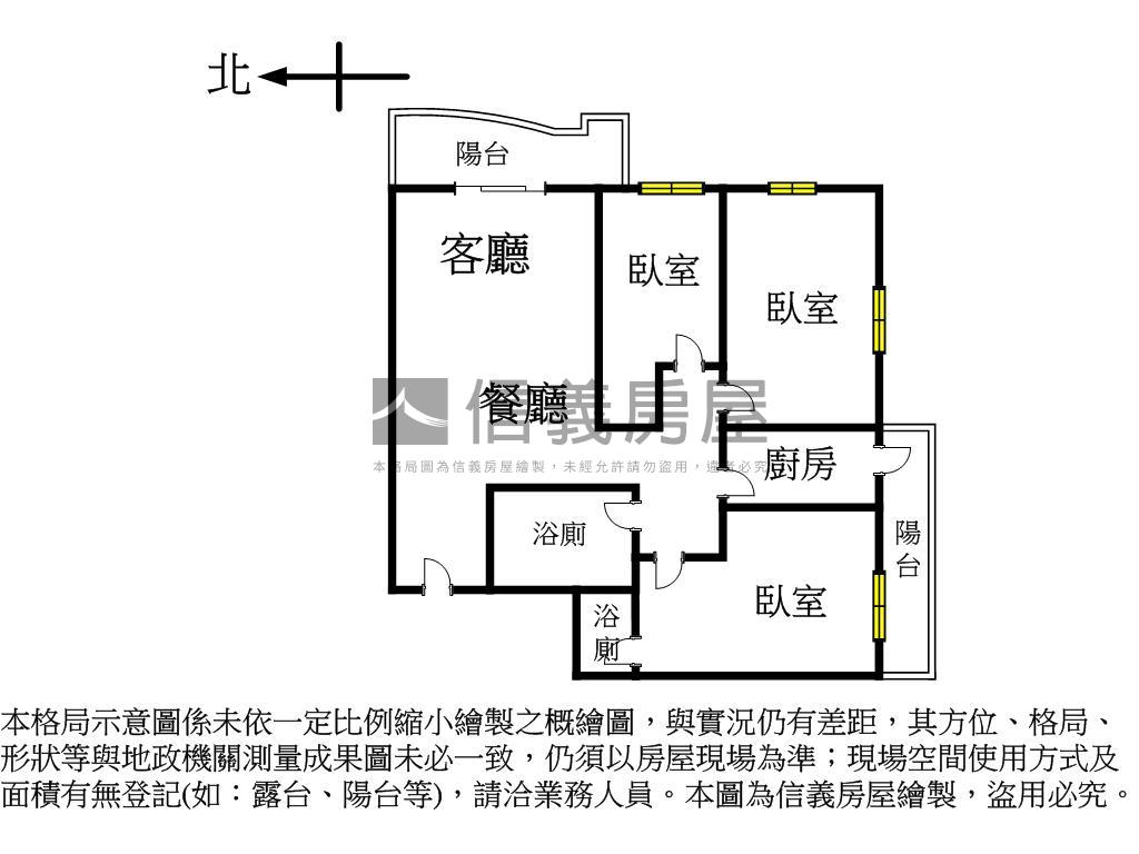 幸福站中原美美３房房屋室內格局與周邊環境