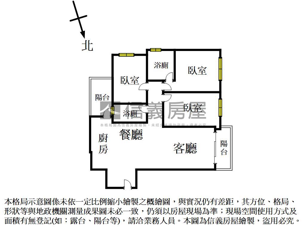 近中山醫全新三房平車房屋室內格局與周邊環境