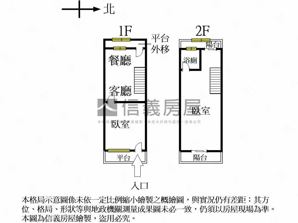 現大２房平車的樓店房屋室內格局與周邊環境