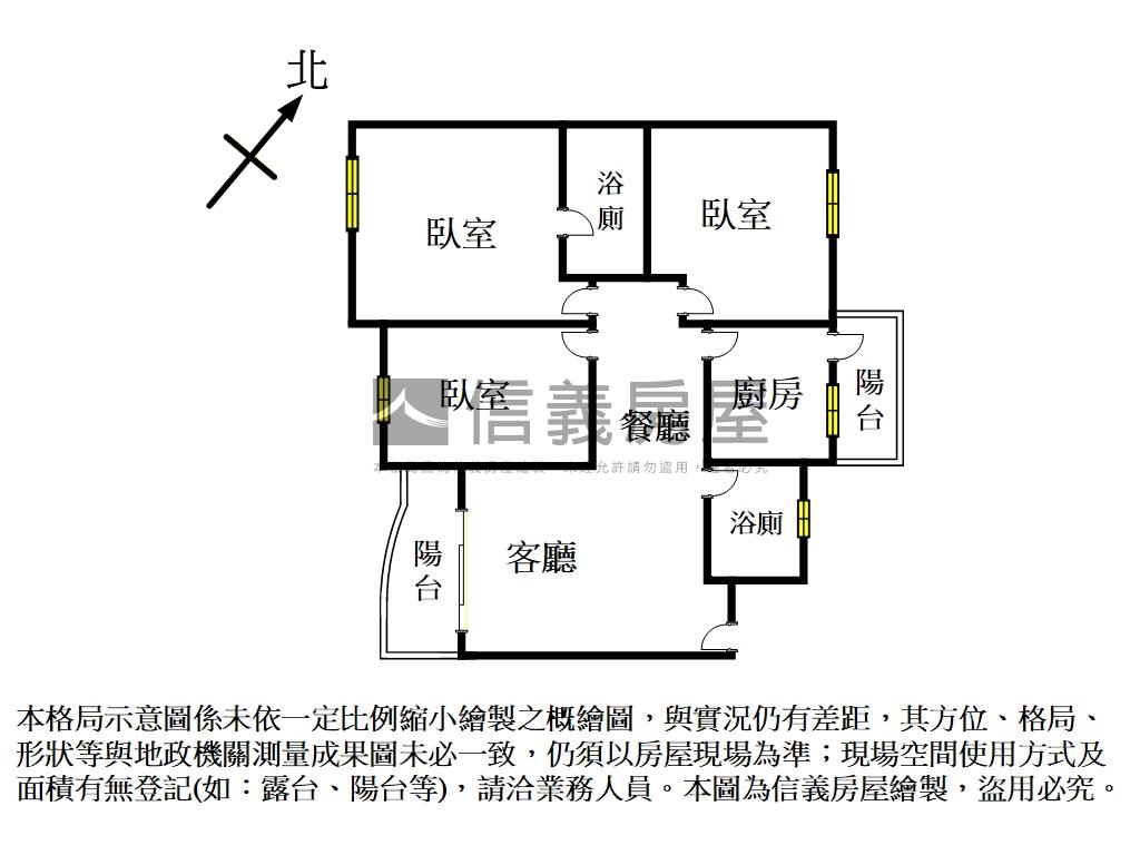 亞歷山大電梯三房次頂樓房屋室內格局與周邊環境