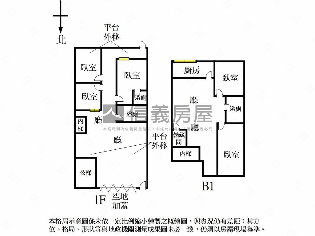 信義安和一樓美屋房屋室內格局與周邊環境