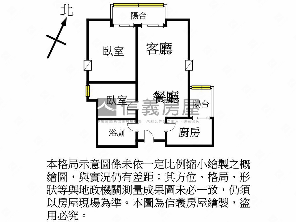 力霸景觀美兩房房屋室內格局與周邊環境