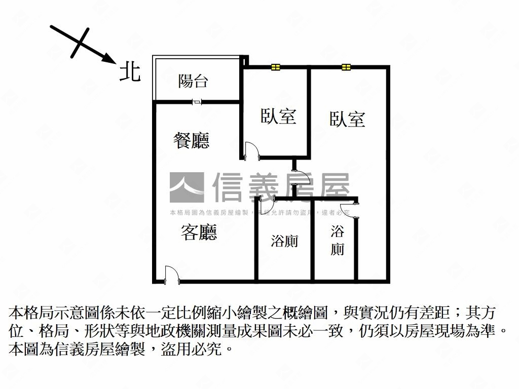 昌隆上禾旺高樓兩房兩衛浴房屋室內格局與周邊環境