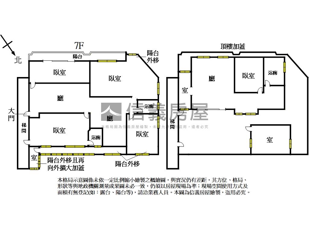 中正１０１夜景邊間大戶房屋室內格局與周邊環境