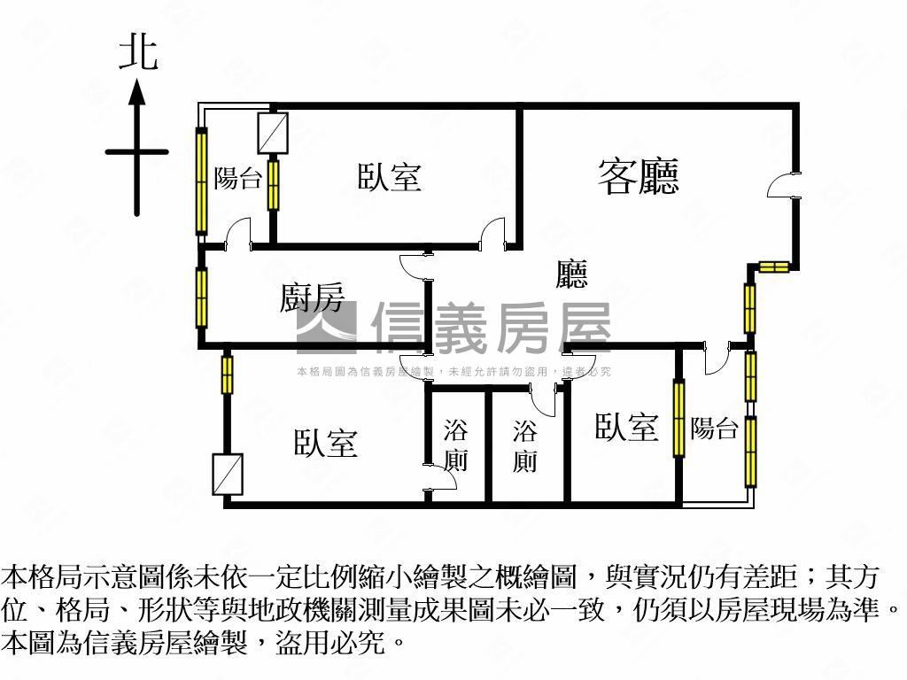 專任【大勇名廈】三房車位房屋室內格局與周邊環境