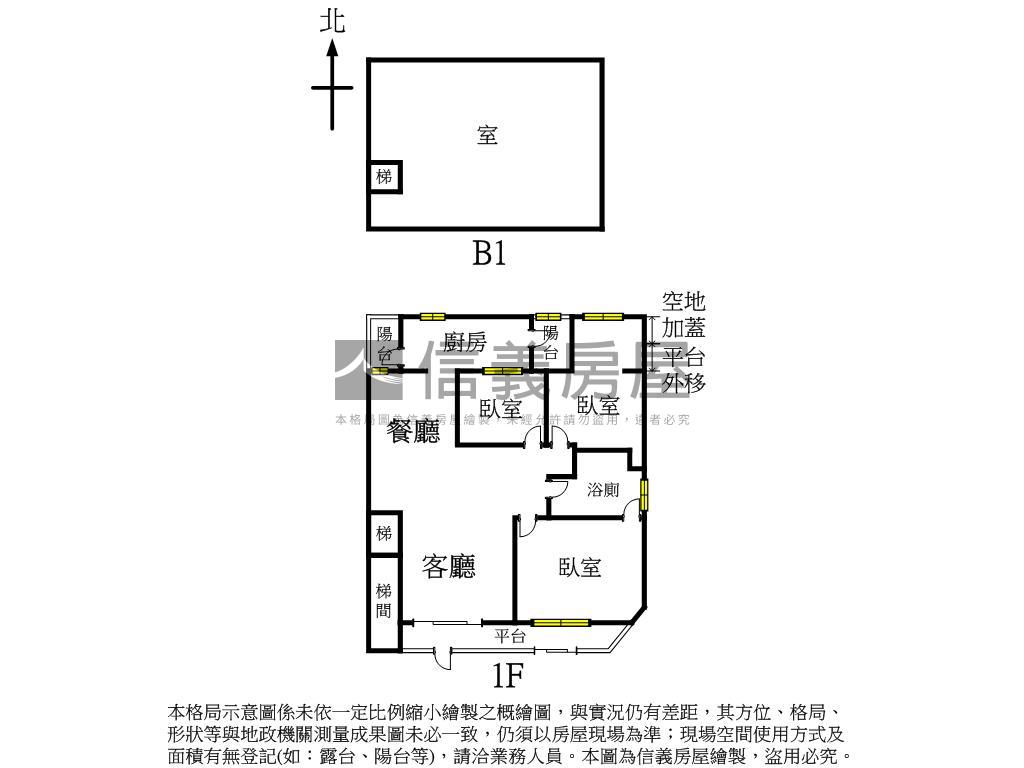 近新莊捷運站三房一樓房屋室內格局與周邊環境