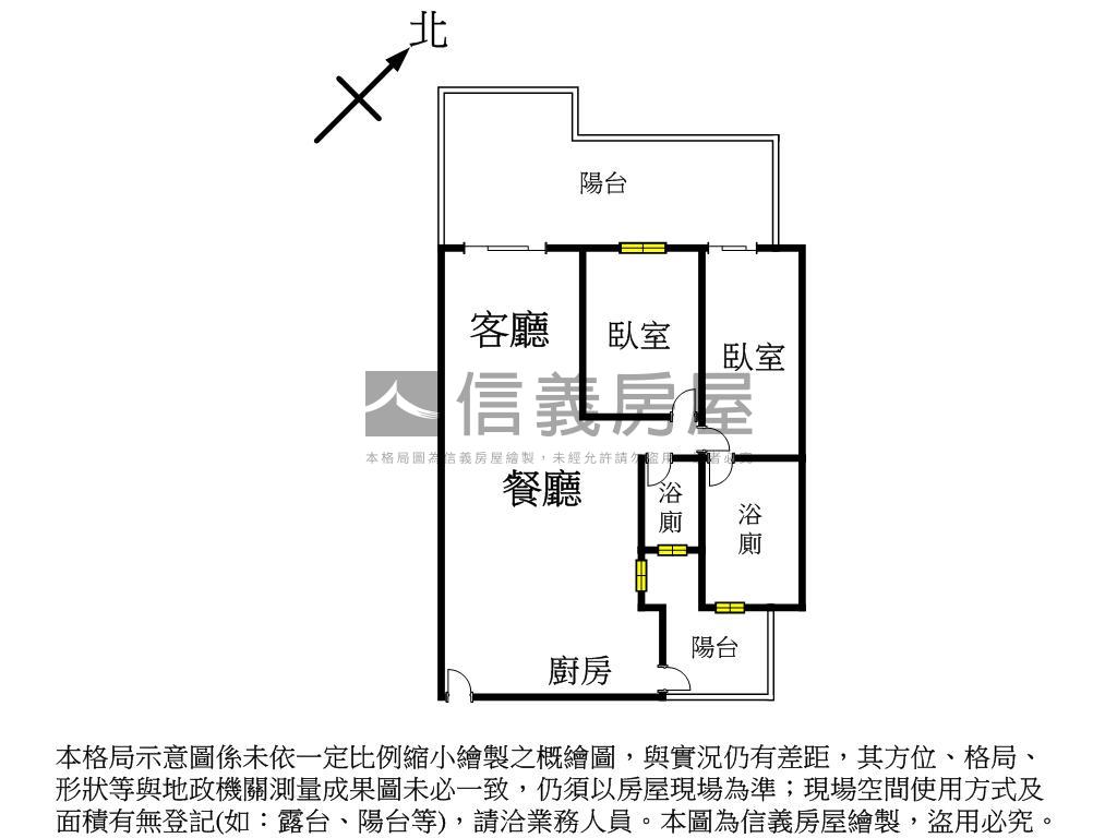 崑庭馥御高樓２房平車房屋室內格局與周邊環境