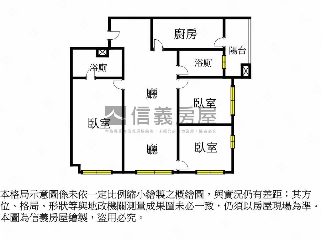 吉美君悅Ａ５高樓３房房屋室內格局與周邊環境