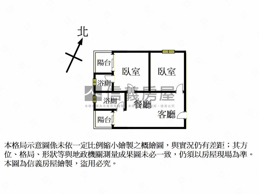 新航棧２房雙衛車位房屋室內格局與周邊環境