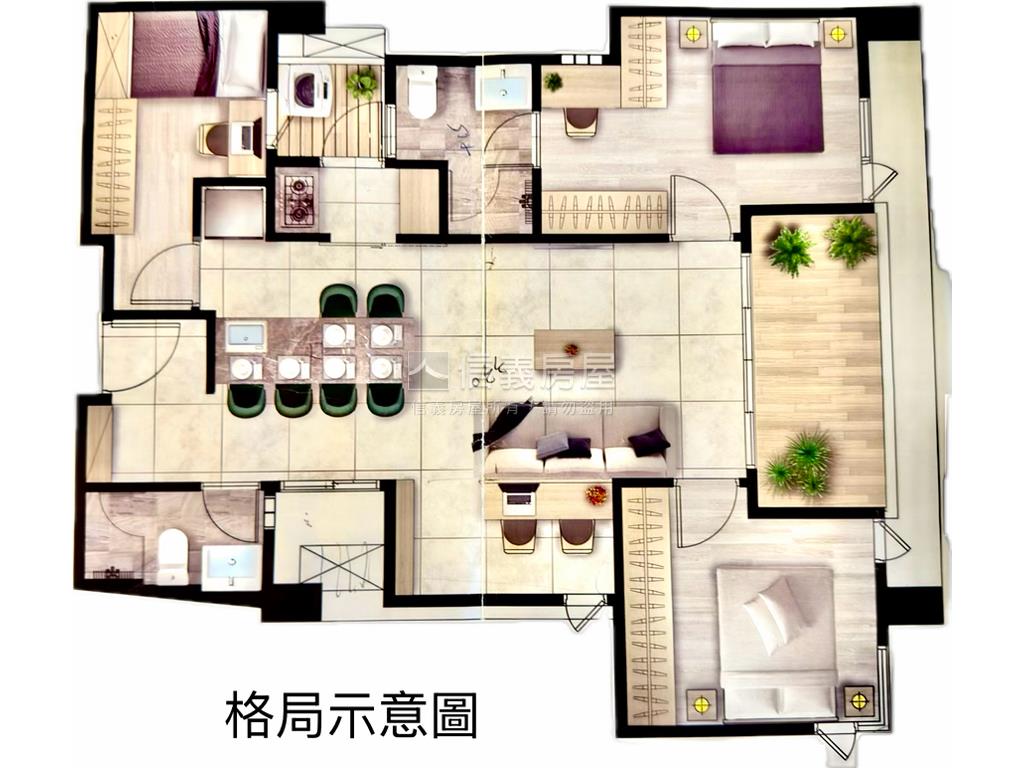 面公園綠景高樓層●大於靚房屋室內格局與周邊環境