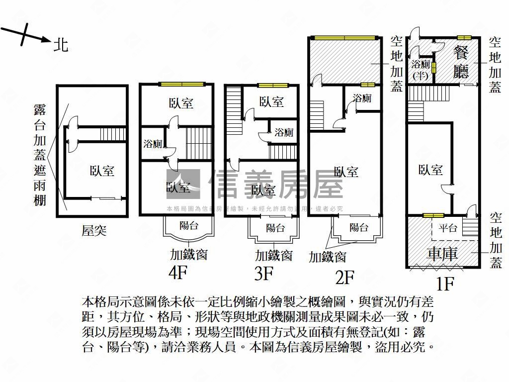 松竹街ＲＣ車庫透天房屋室內格局與周邊環境